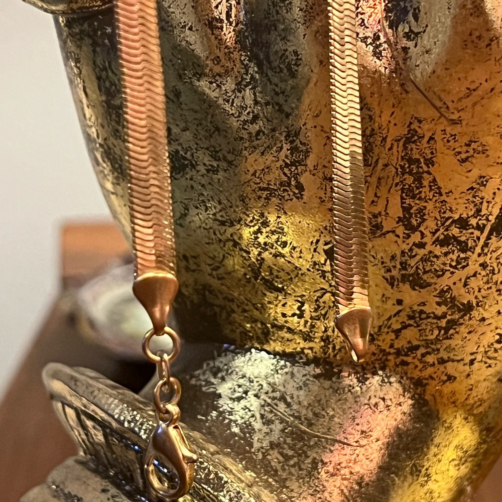Gold filled herringbone choker